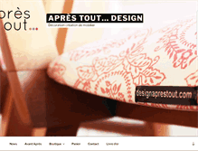 Tablet Screenshot of designaprestout.com